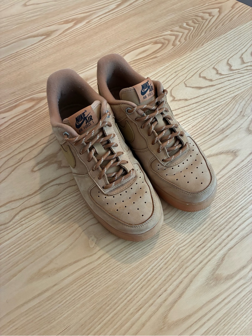Nike Air Force 1 ’07 WB Wheat Flax Gum Sneakers Men’s Size 6